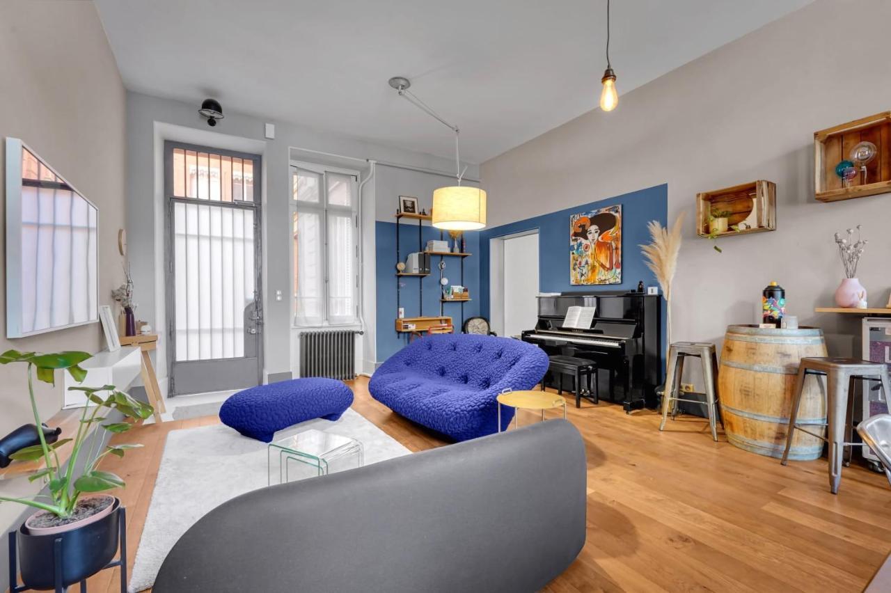 Bleu Du Maine - Elegant T3 Avec Terrasse Apartment Тулуза Екстериор снимка